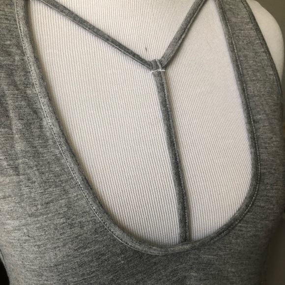 Free People Grey Racer Back Tank - Picture 4 of 6